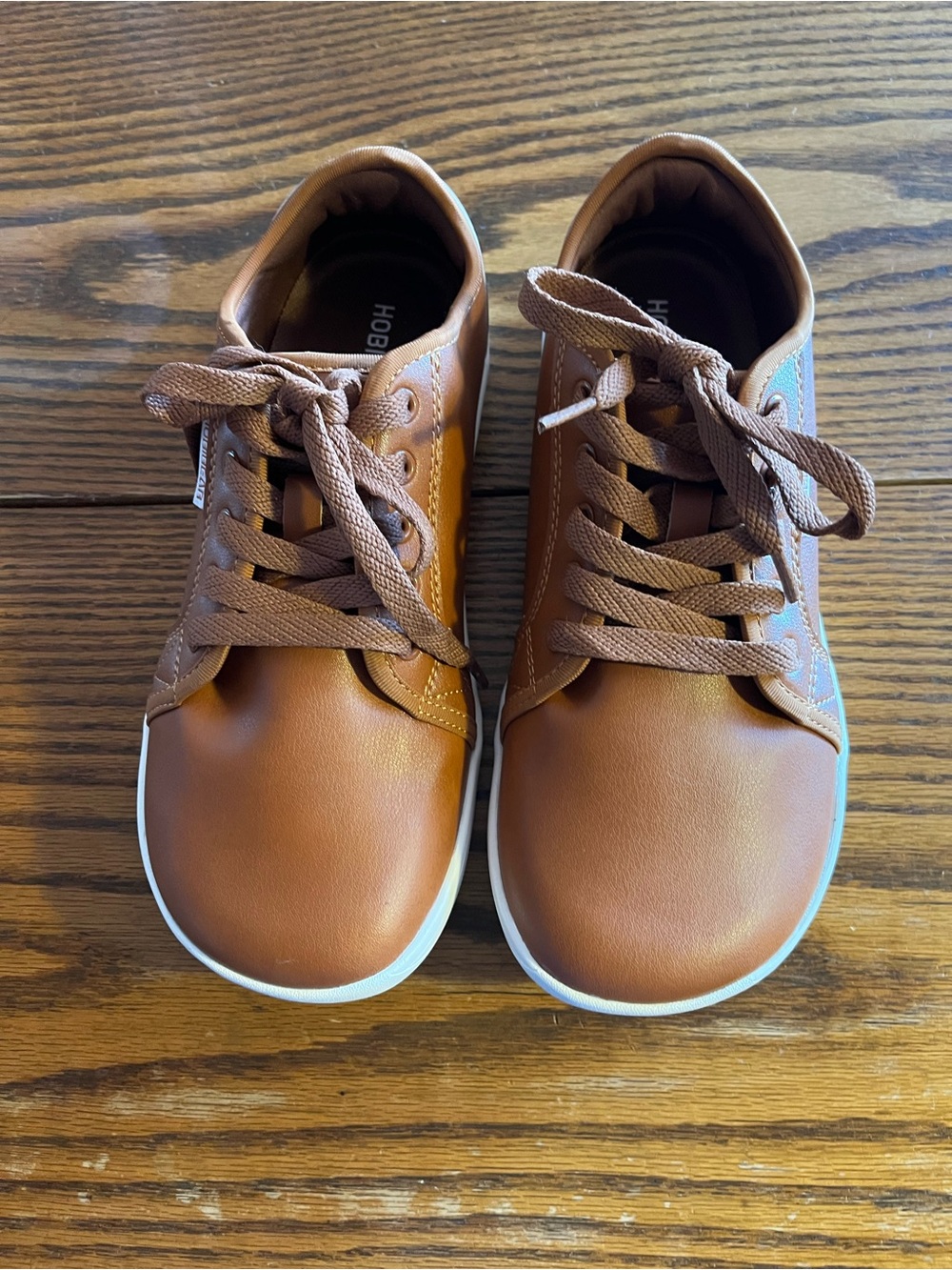 Hobibear Unisex Brown Wide Box Comfort Minimalist Shoes Sz M-6.5 W-8
